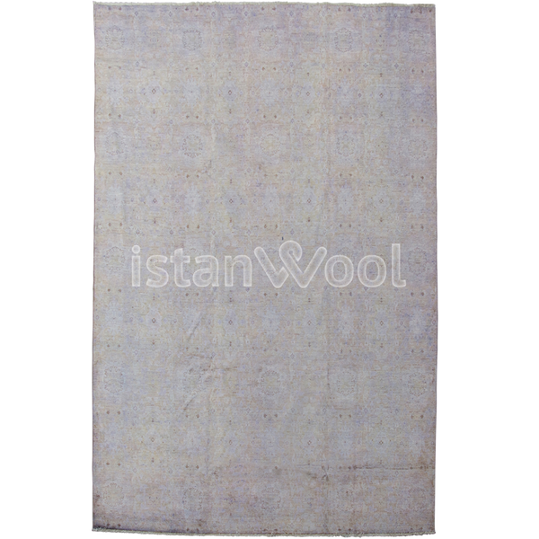 Alfombra Antigua de Lana, Color Gris. Colección Antigua