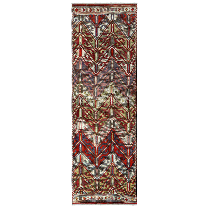 Alfombra Antigua de Lana, Color Rojo. Colección Antigua