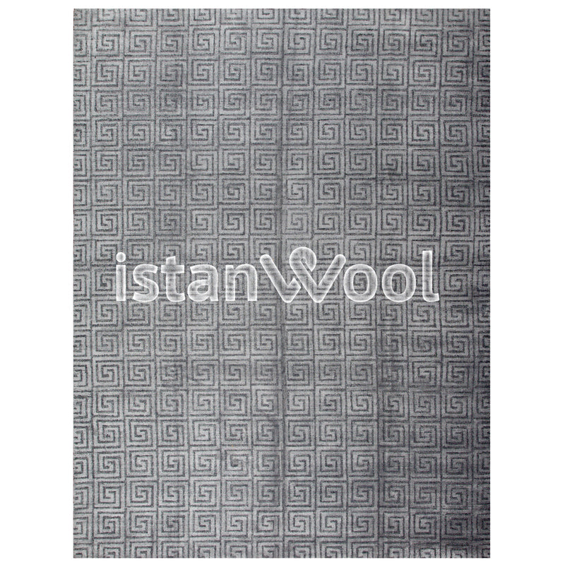 Alfombra Grande Moderna Premium, Gruesa, Pelo con Relieve, Color Gris. Colección Kathmandu.
