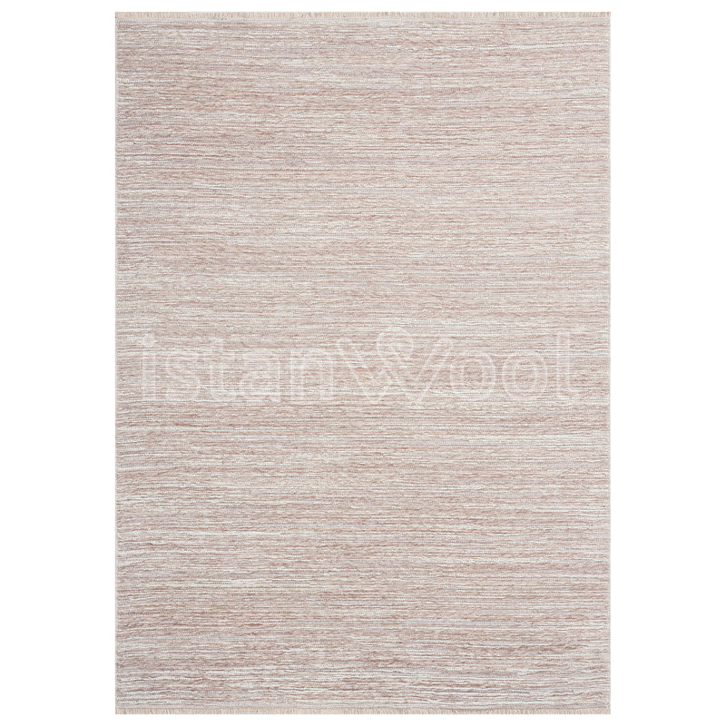 Alfombra Moderna Lisa, Gruesa, Pelo Corto, Color Beige. Colección Riva