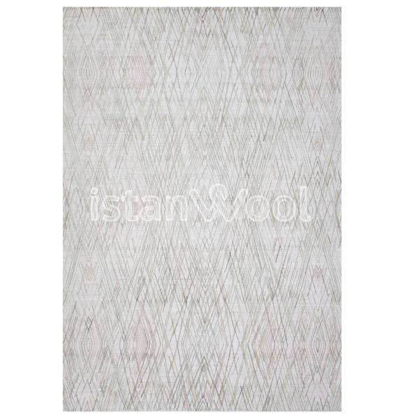 Alfombra Grande Moderna Premium, Gruesa, Pelo con Relieve, Color Blanco. Colección Kathmandu.