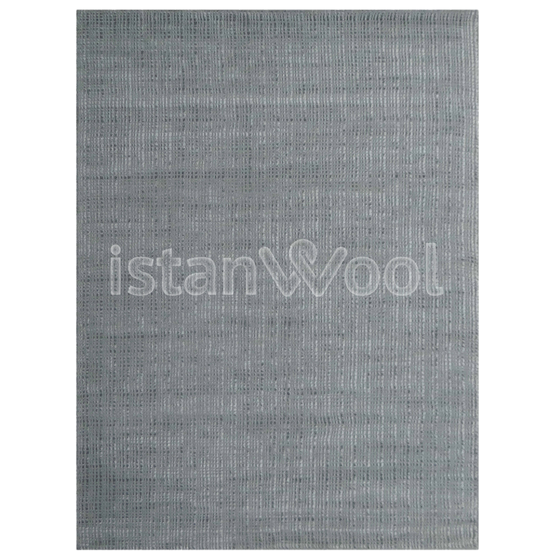 Alfombra Grande Moderna Premium, Gruesa, Pelo con Relieve, Gris. Colección Kathmandu.