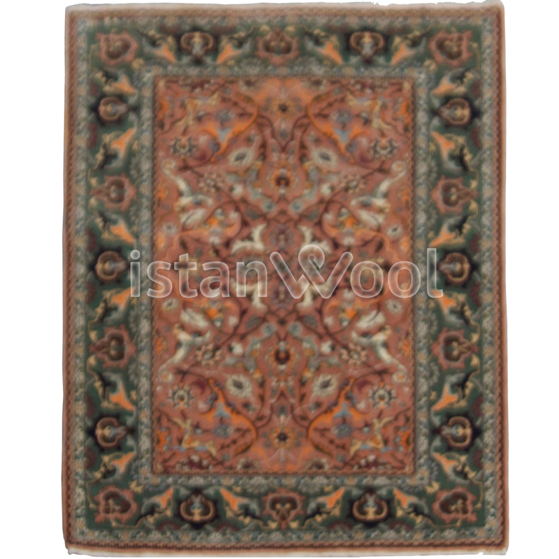 Alfombra Antigua de Lana, Color Multicolor. Colección Antigua