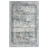 Alfombra Moderna Estilo Antigua, Grande, Gruesa, Pelo con Relieve, Color Gris. Colección Ulus