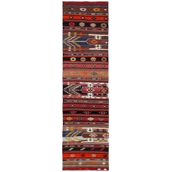 Alfombra Antigua de Lana, Color Rojo. Colección Antigua
