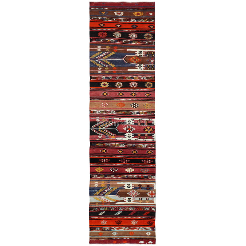 Alfombra Antigua de Lana, Color Rojo. Colección Antigua