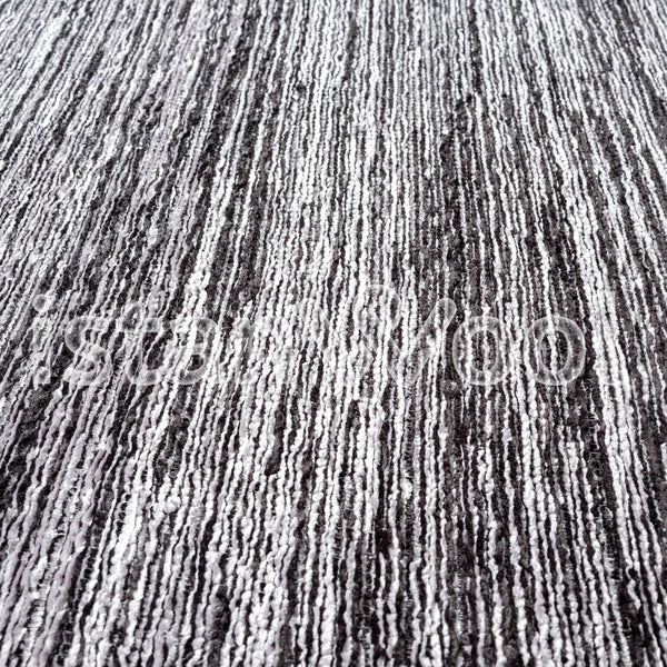 Alfombra Moderna Lisa, Gruesa, Pelo Corto, Color Negro. Colección Riva