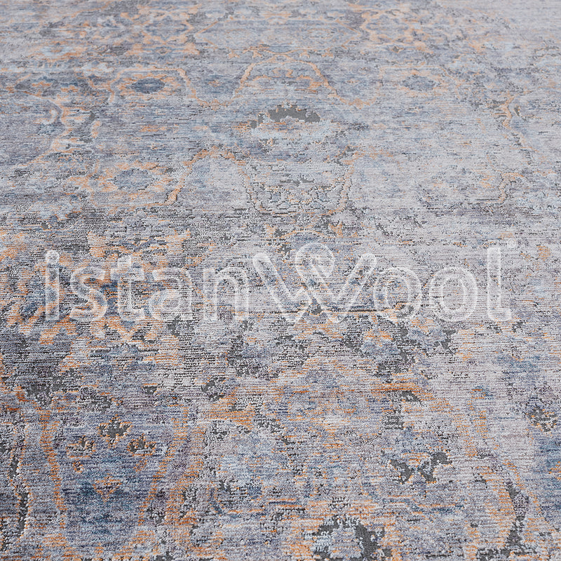 Alfombra Moderna Con Diseño, Gruesa, Pelo Corto,Color Morado. Colección Riva.