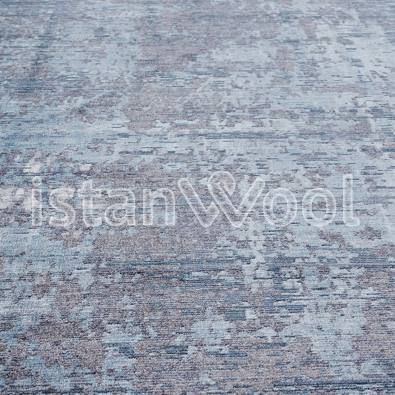 Alfombra Moderna Pelo Corto, Azul. Colección Riva.