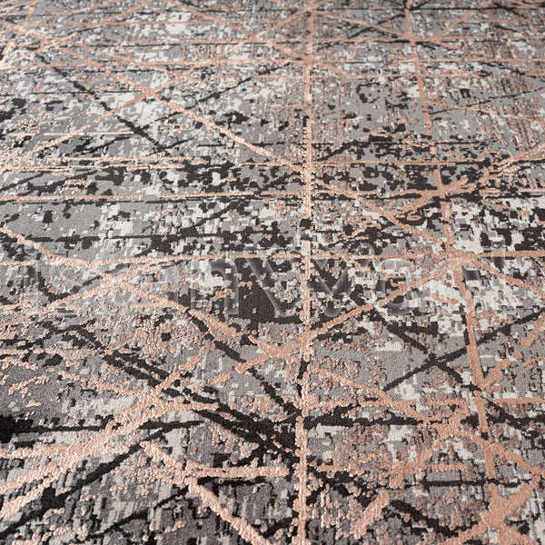Alfombra Moderna Pelo Corto, Negro. Colección Bebek.