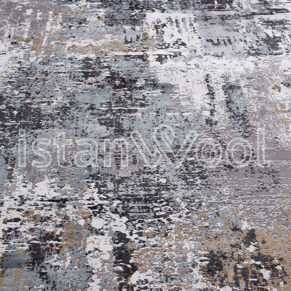 Alfombra Moderna Pelo Corto, Gris. Colección Bebek.