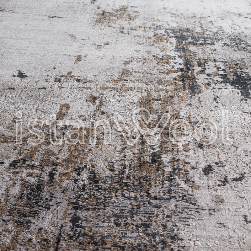 Alfombra Grande Moderna, Gruesa, Pelo con Relieve, Beige. Colección Bebek.
