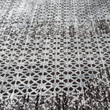 Alfombra Grande Moderna, Gruesa, Pelo con Relieve, Color Negro. Colección Bebek.