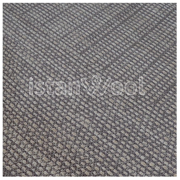 Alfombra Hecha a Mano para Terraza Tipo Boucle, Color Gris. Colección Tibet