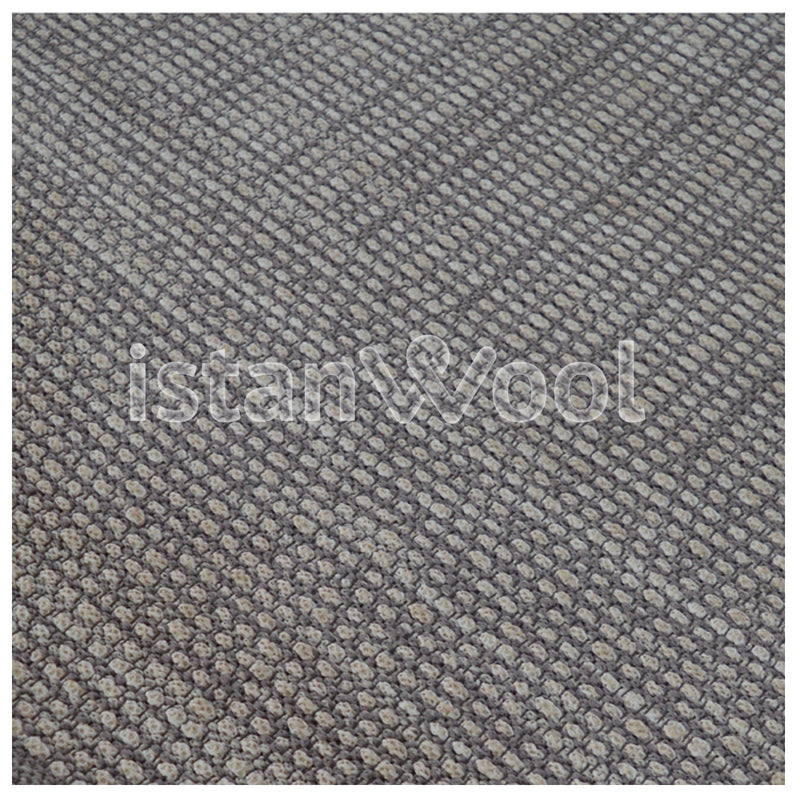 Alfombra Hecha a Mano para Terraza Tipo Boucle, Color Gris. Colección Tibet