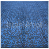 Alfombra Grande Moderna, Gruesa, Pelo con Relieve, Color Azul. Colección Everest