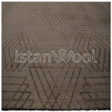 Alfombra Grande Moderna Con Diseño, Pelo Corto. Color Café. Colección Sirkeci
