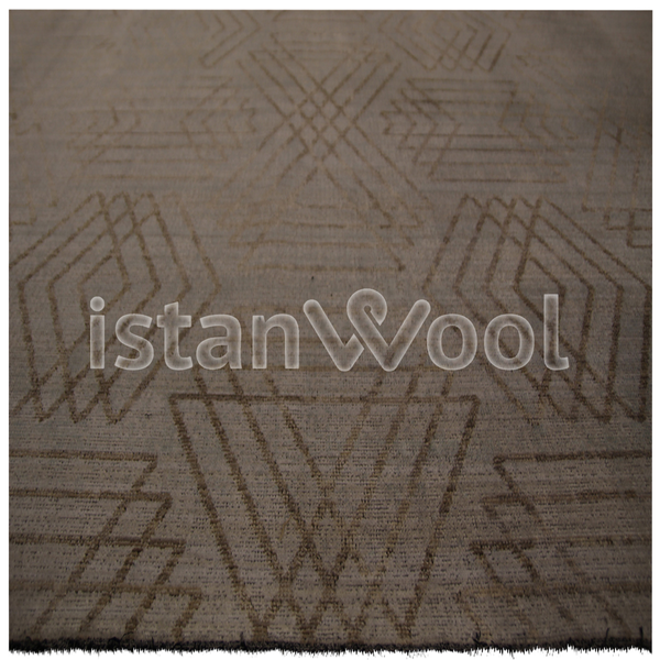 Alfombra Grande Moderna Con Diseño, Pelo Corto. Color Café. Colección Sirkeci