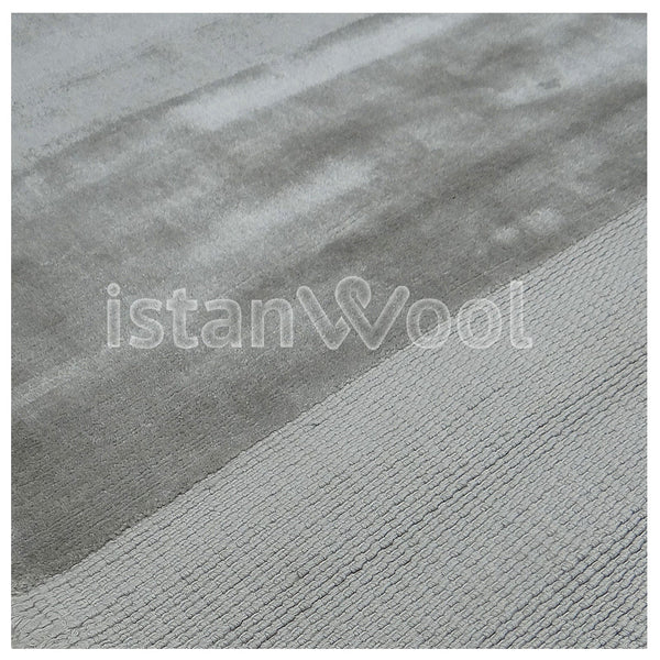 Alfombra Grande Moderna Premium, Gruesa, Pelo con Relieve, Color Gris. Colección Kathmandu.