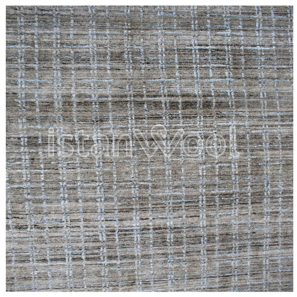 Alfombra Grande Moderna Premium, Gruesa, Pelo con Relieve, Color Café. Colección Kathmandu.