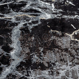 Alfombra Grande Moderna, Gruesa, Pelo con Relieve, Color Negro. Colección Bebek.