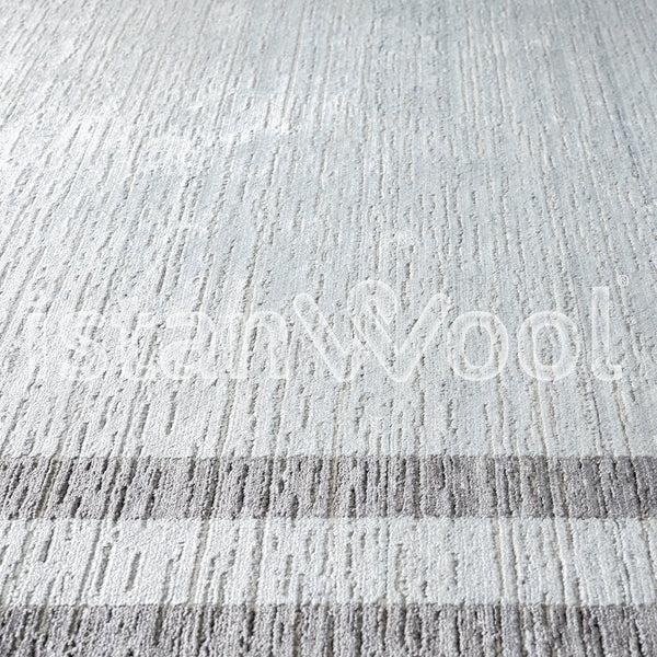 Alfombra Moderna, Gruesa, Pelo con Relieve, Color Gris. Colección Ortakoy.