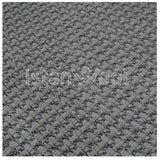Alfombra Hecha a Mano tipo Boucle, Gruesa, Pelo con Relieve, Color Gris. Colección Tibet.