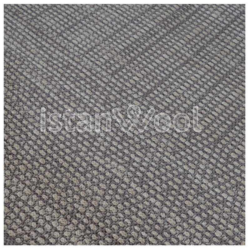 Alfombra Hecha a Mano tipo Boucle, Gruesa, Pelo con Relieve, Color Gris. Colección Tibet.
