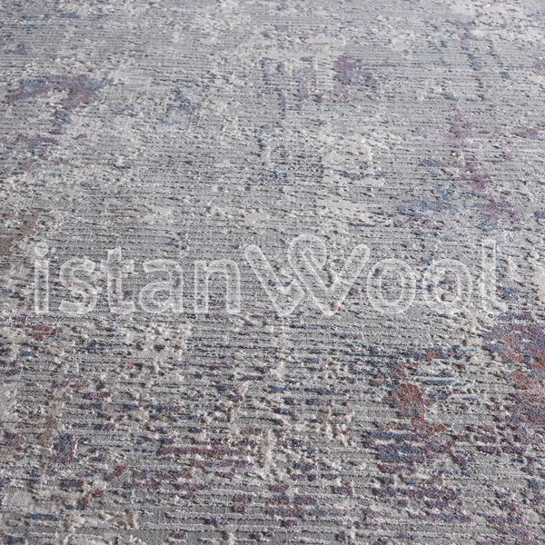 Alfombra Moderna con Diseño, Gruesa, Pelo con Relieve, Multicolor. Colección Ulus.