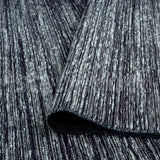 Alfombra Moderna Lisa, Gruesa, Pelo Corto, Color Celeste con Negro. Colección Riva.