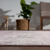 Alfombra Moderna Pelo Corto, Rosada. Colección Ortakoy