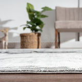 Alfombra Grande Moderna, Gruesa, Pelo con Relieve, Color Gris. Colección Bebek.