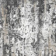 Alfombra Moderna Con Diseño, Gruesa, Pelo con Relieve, Color Gris con Dorado. Colección Ortakoy